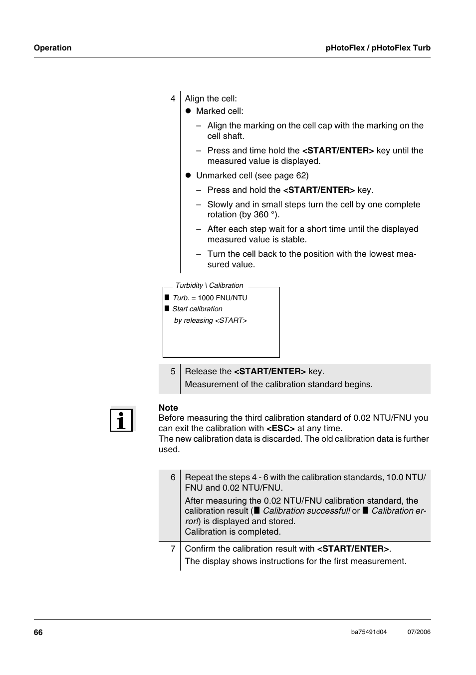 Xylem pHotoFlex/pHotoFlex Turb User Manual | Page 66 / 109