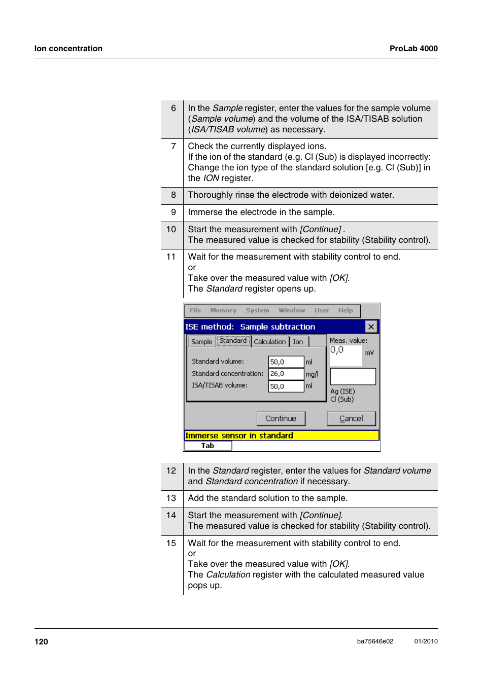 Xylem ProLab 4000 MULTIPARAMETER BENCHTOP METER User Manual | Page 120 / 219