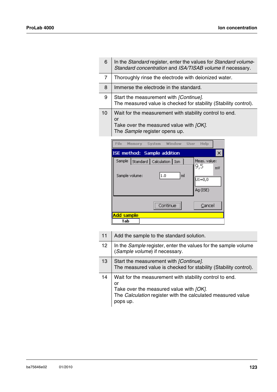 Xylem ProLab 4000 MULTIPARAMETER BENCHTOP METER User Manual | Page 123 / 219