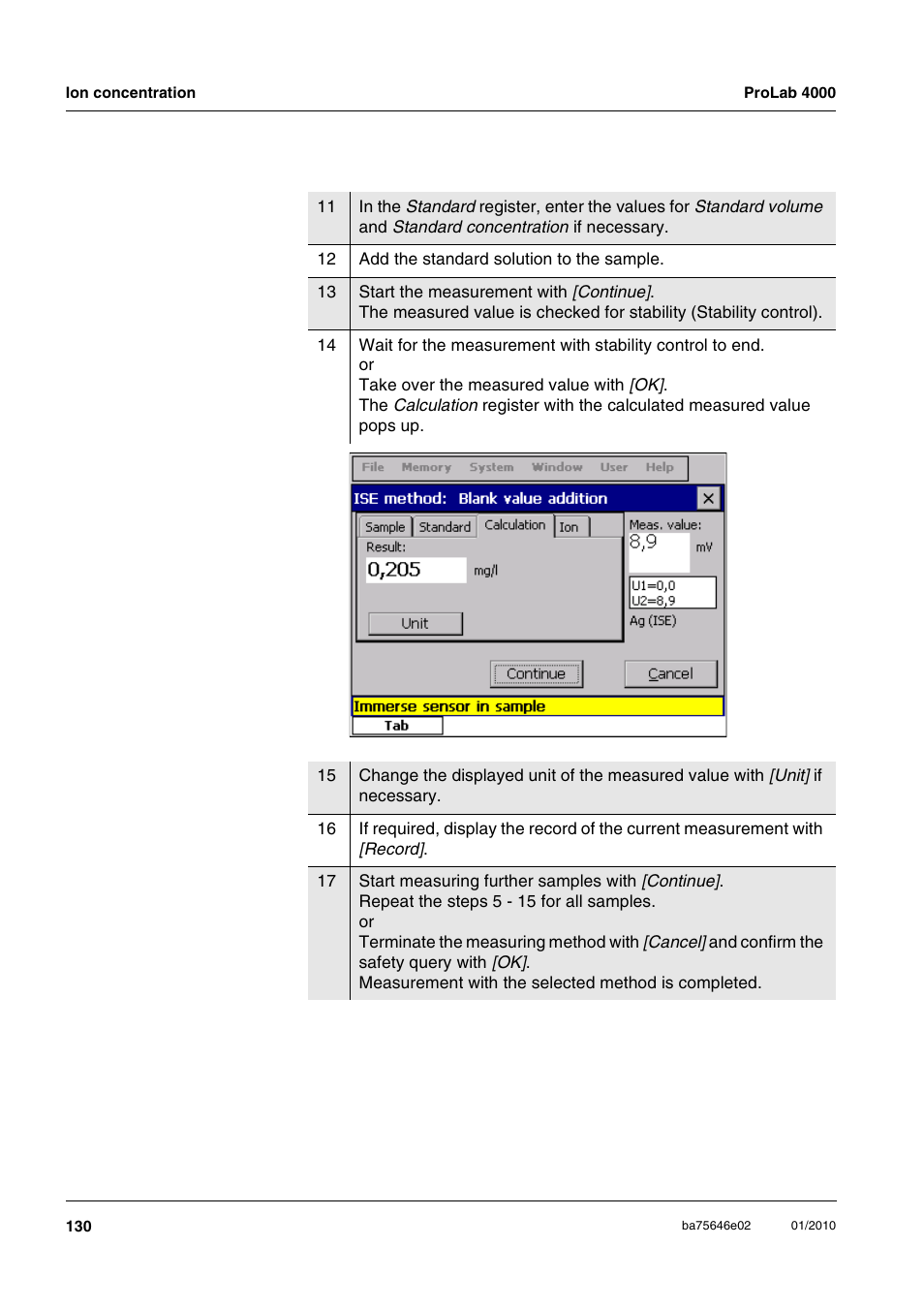 Xylem ProLab 4000 MULTIPARAMETER BENCHTOP METER User Manual | Page 130 / 219