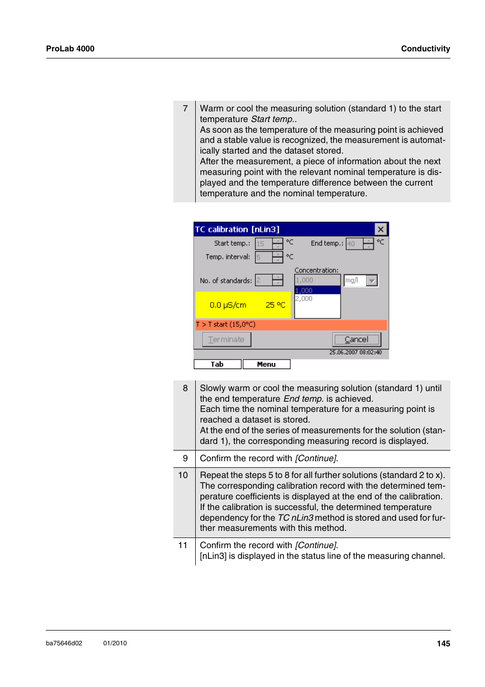 Xylem ProLab 4000 MULTIPARAMETER BENCHTOP METER User Manual | Page 145 / 219