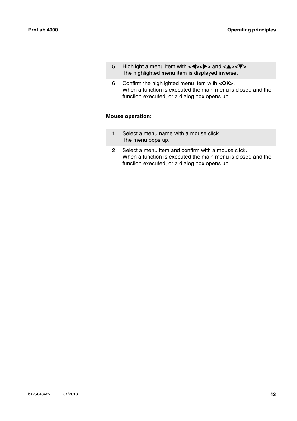 Xylem ProLab 4000 MULTIPARAMETER BENCHTOP METER User Manual | Page 43 / 219