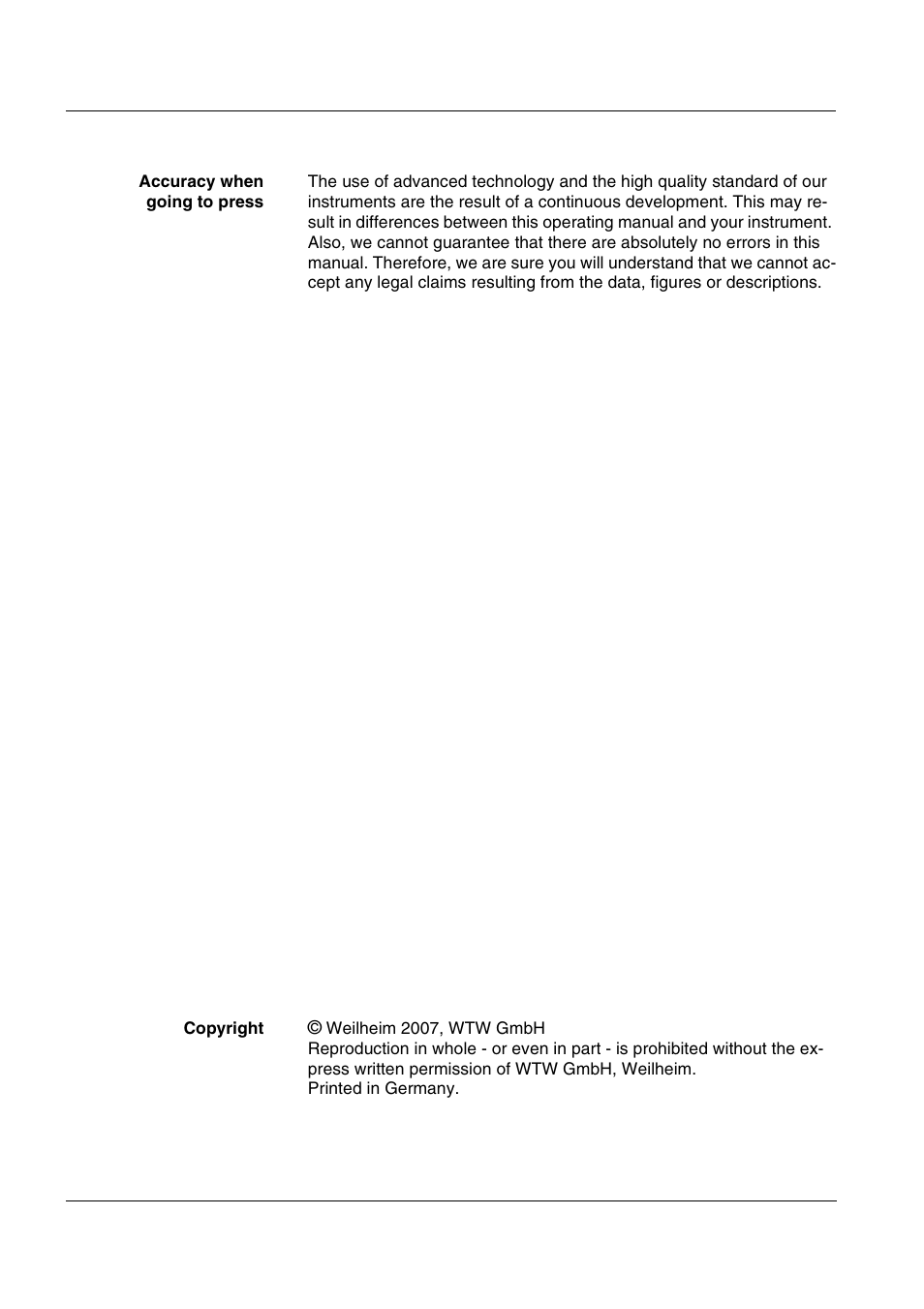 Xylem MULTI 1970I PORTABLE MULTIPARAMETER METERS User Manual | Page 2 / 87