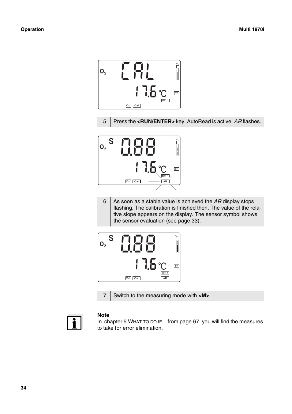 Xylem MULTI 1970I PORTABLE MULTIPARAMETER METERS User Manual | Page 36 / 87