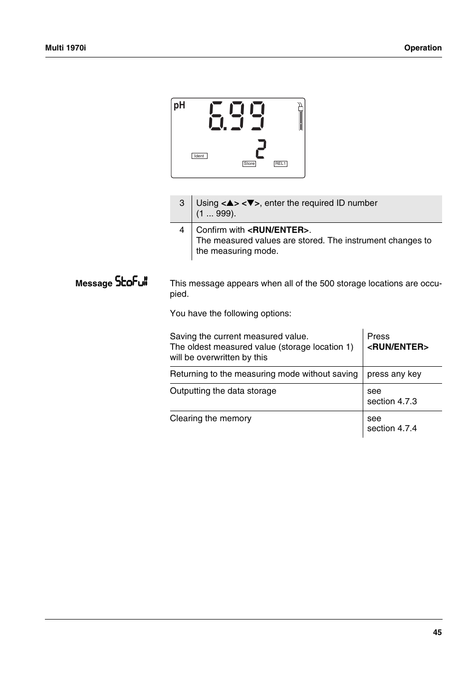 Xylem MULTI 1970I PORTABLE MULTIPARAMETER METERS User Manual | Page 47 / 87