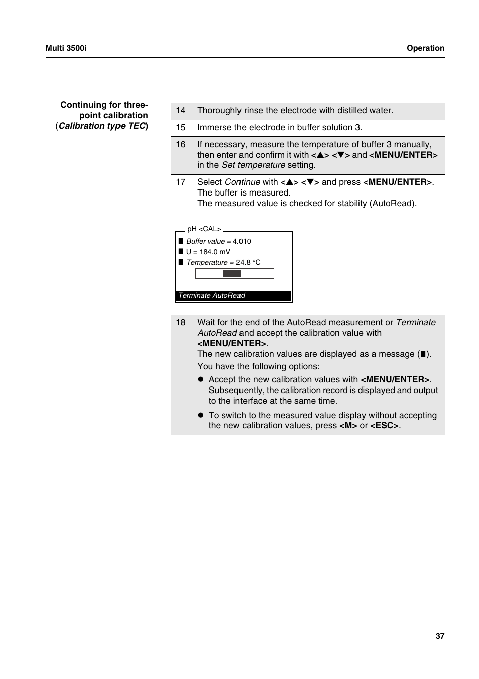 Xylem MULTI 3500i HANDHELD MULTIPARAMETER METERS User Manual | Page 39 / 107