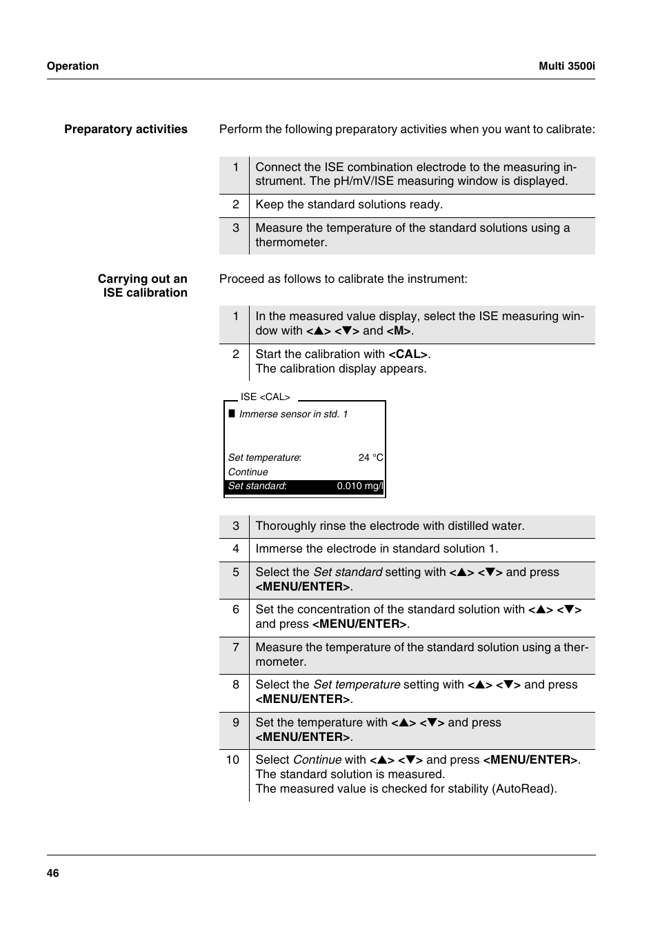 Xylem MULTI 3500i HANDHELD MULTIPARAMETER METERS User Manual | Page 48 / 107