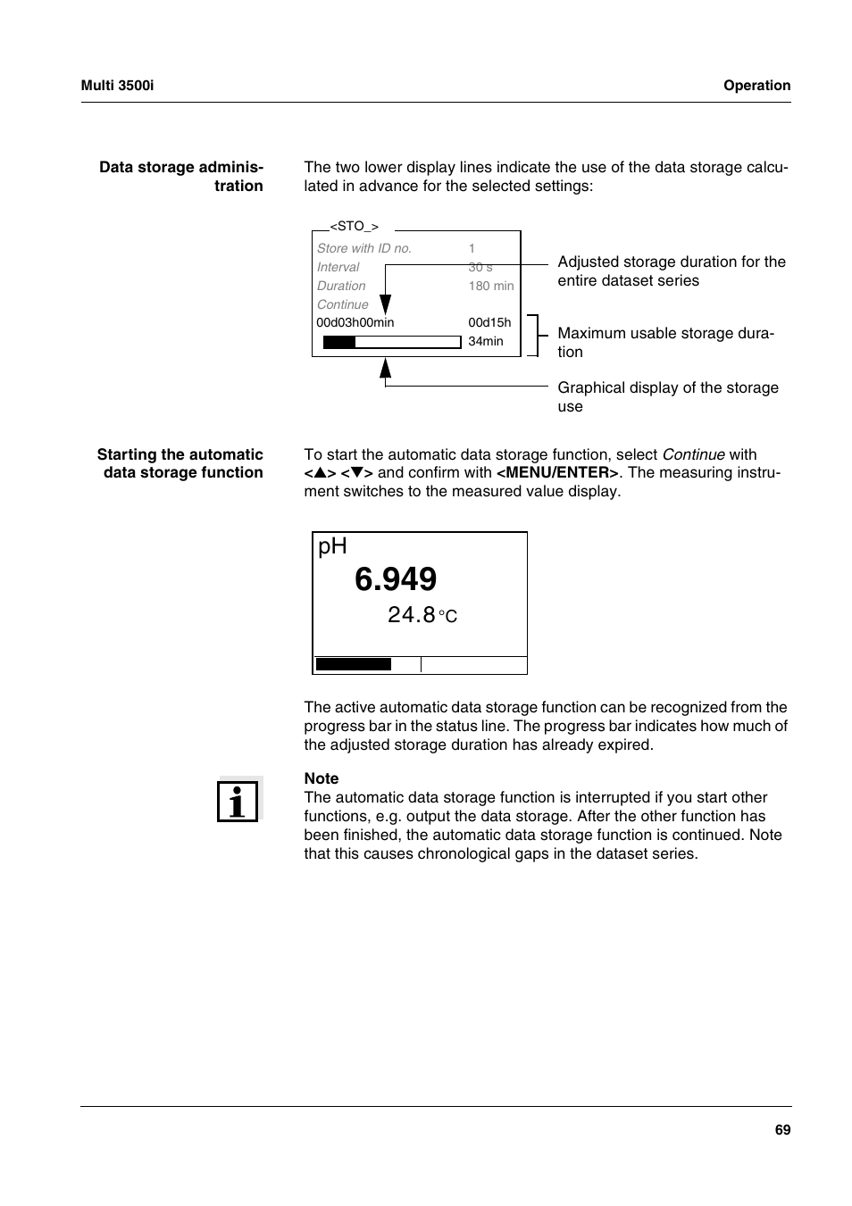Xylem MULTI 3500i HANDHELD MULTIPARAMETER METERS User Manual | Page 71 / 107