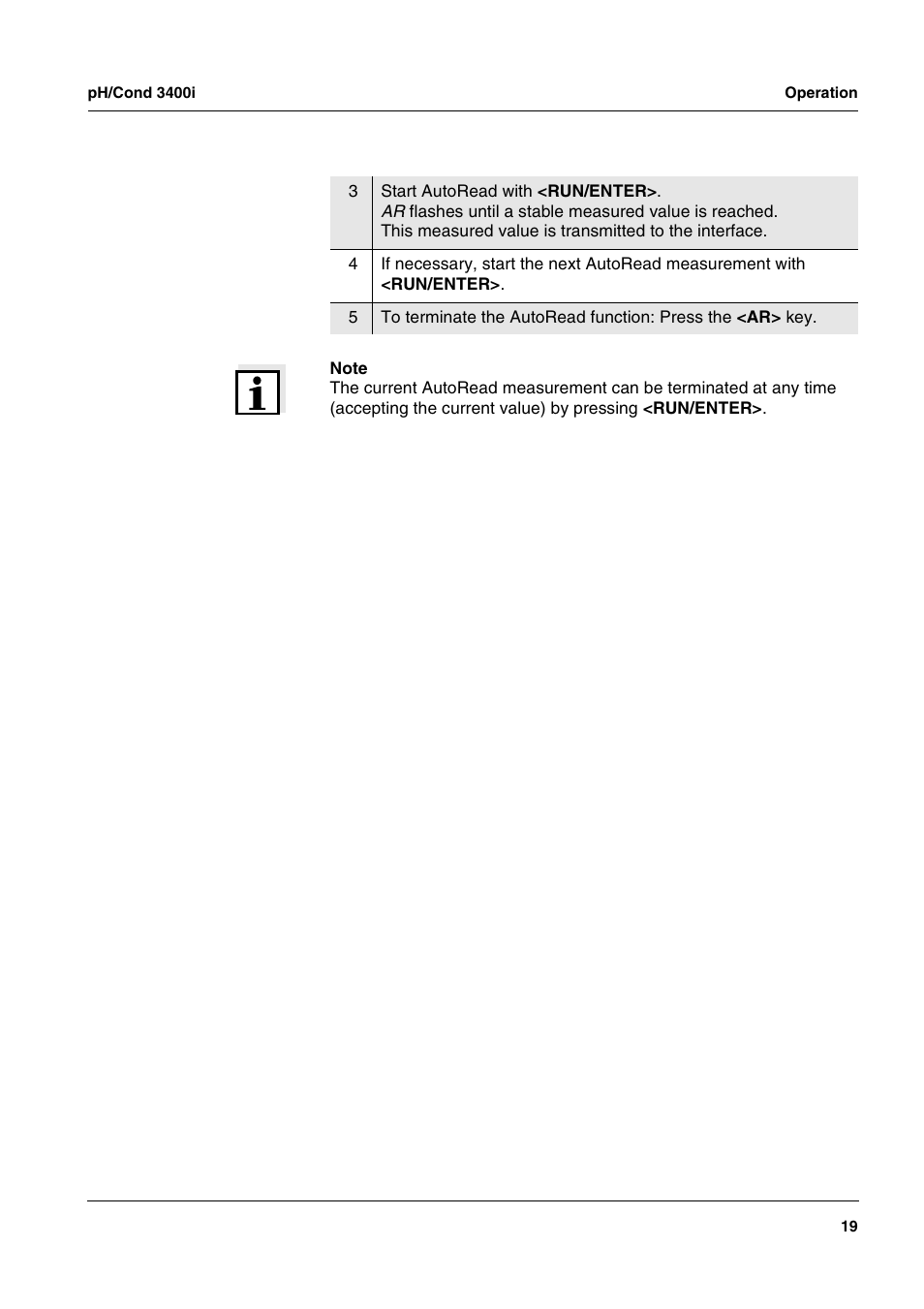 Xylem MULTI 3400i pH/Cond MULTI-PARAMETER METERS User Manual | Page 19 / 83