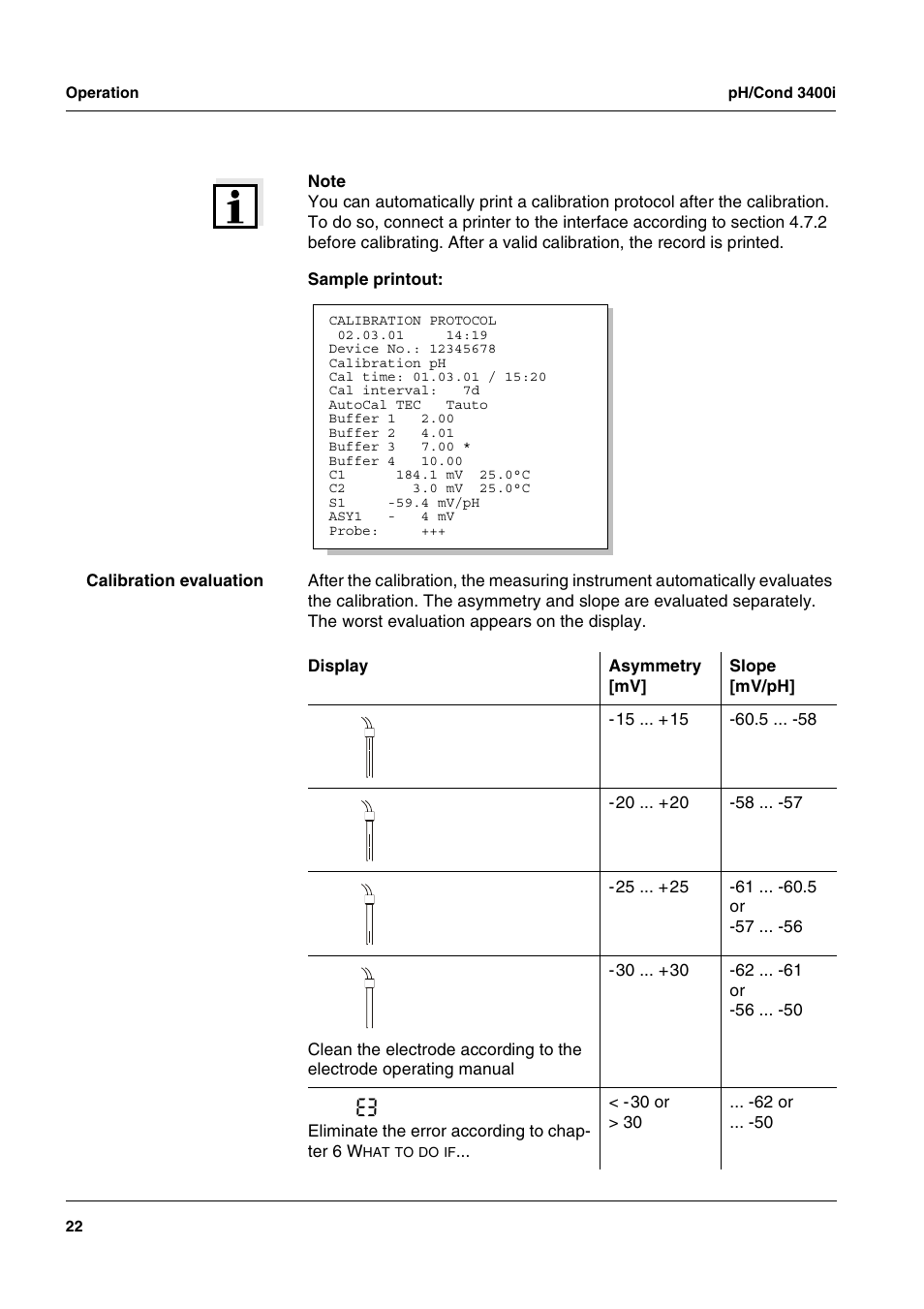 Xylem MULTI 3400i pH/Cond MULTI-PARAMETER METERS User Manual | Page 22 / 83