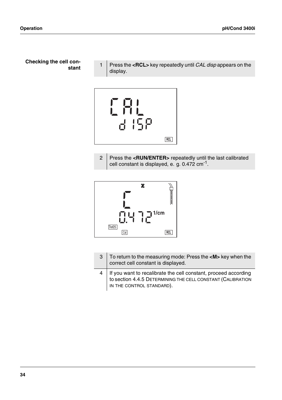 Pd s i | Xylem MULTI 3400i pH/Cond MULTI-PARAMETER METERS User Manual | Page 34 / 83