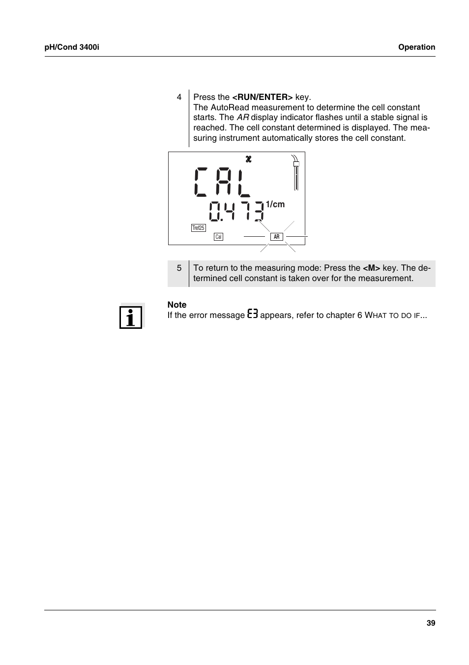 A l c | Xylem MULTI 3400i pH/Cond MULTI-PARAMETER METERS User Manual | Page 39 / 83