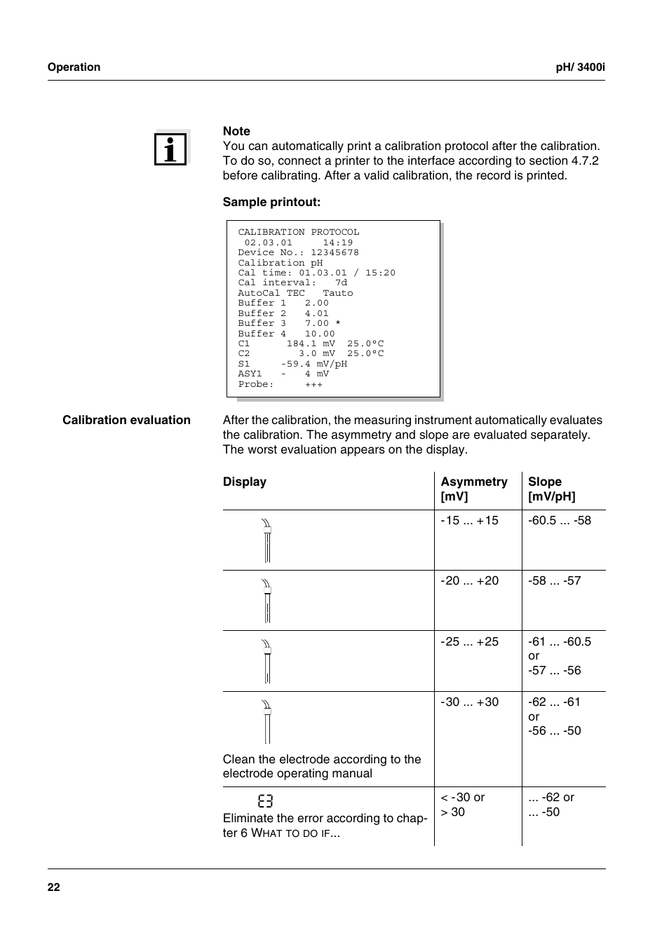 Xylem MULTI 3400i pH/Oxi MULTI-PARAMETER METERS User Manual | Page 22 / 79