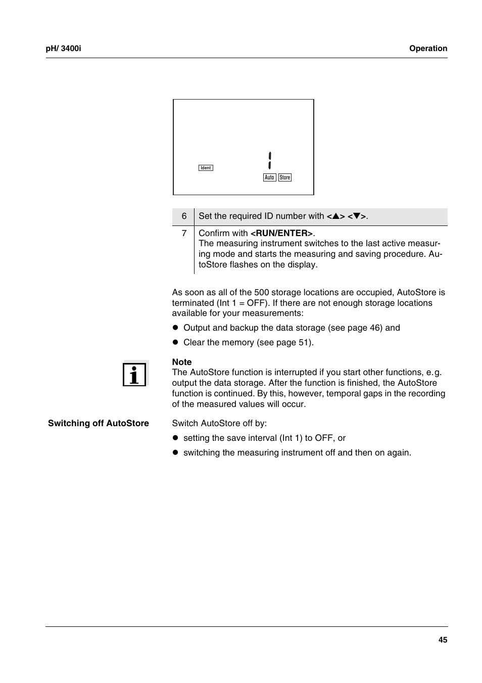 Er f | Xylem MULTI 3400i pH/Oxi MULTI-PARAMETER METERS User Manual | Page 45 / 79