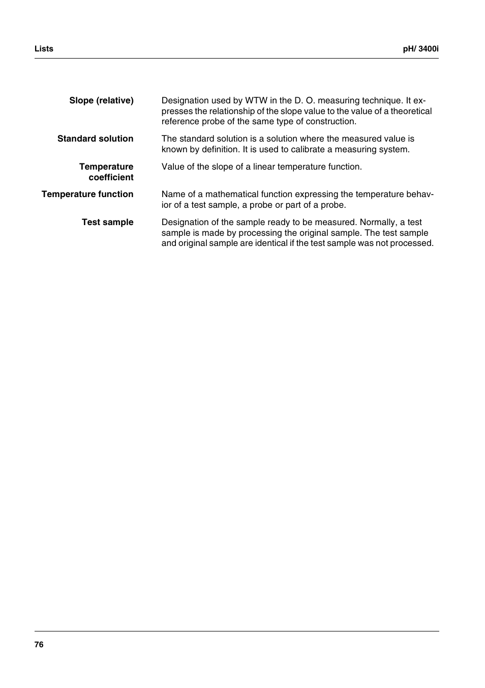 Xylem MULTI 3400i pH/Oxi MULTI-PARAMETER METERS User Manual | Page 76 / 79