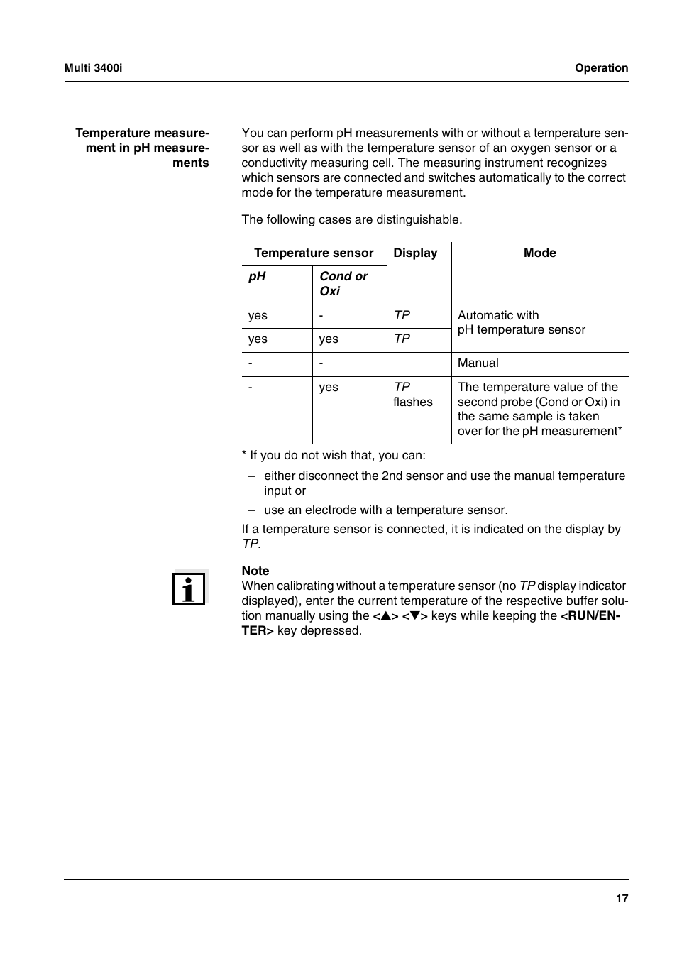 Xylem MULTI 3400 MULTI-PARAMETER METERS User Manual | Page 17 / 85