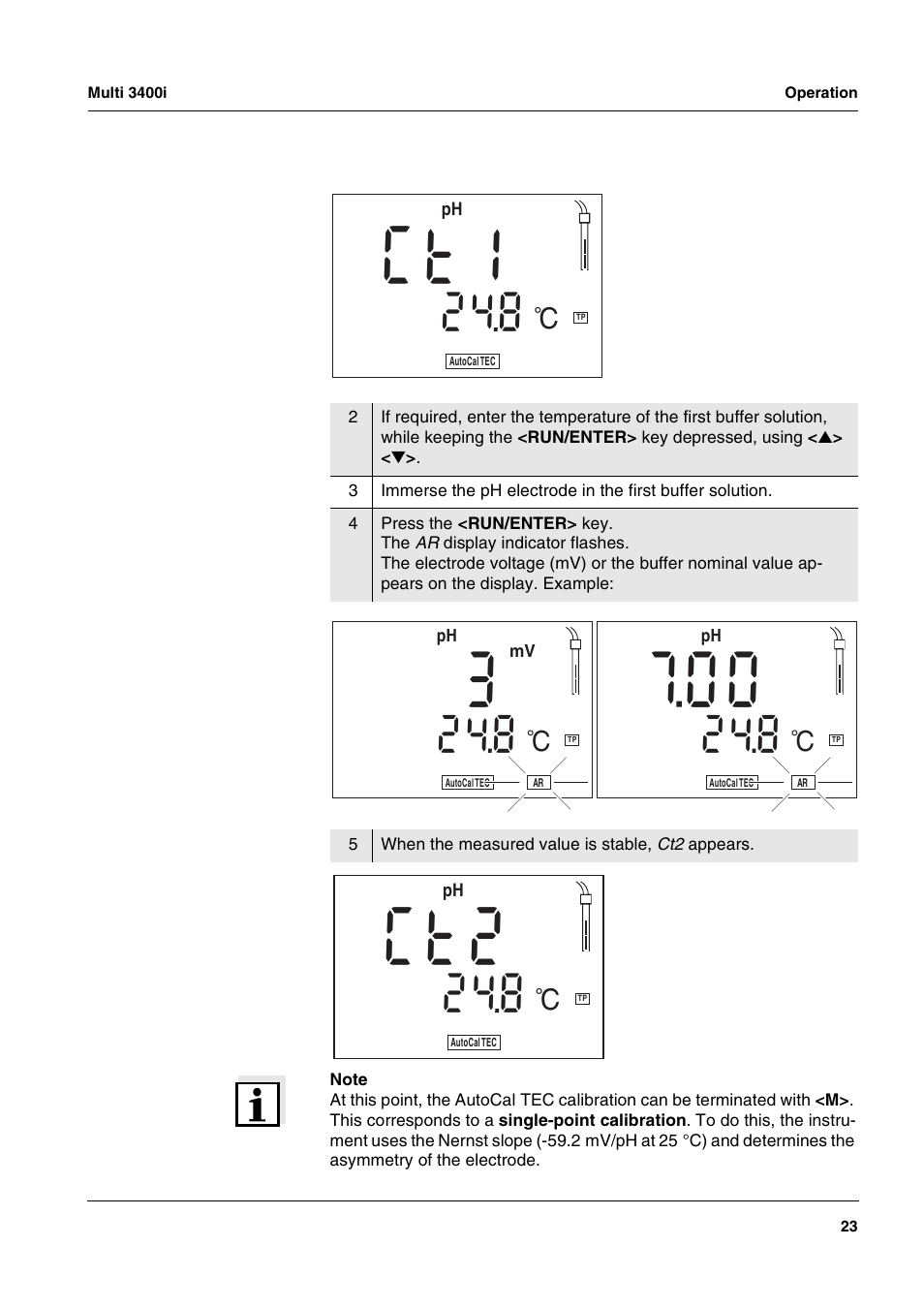 Xylem MULTI 3400 MULTI-PARAMETER METERS User Manual | Page 23 / 85