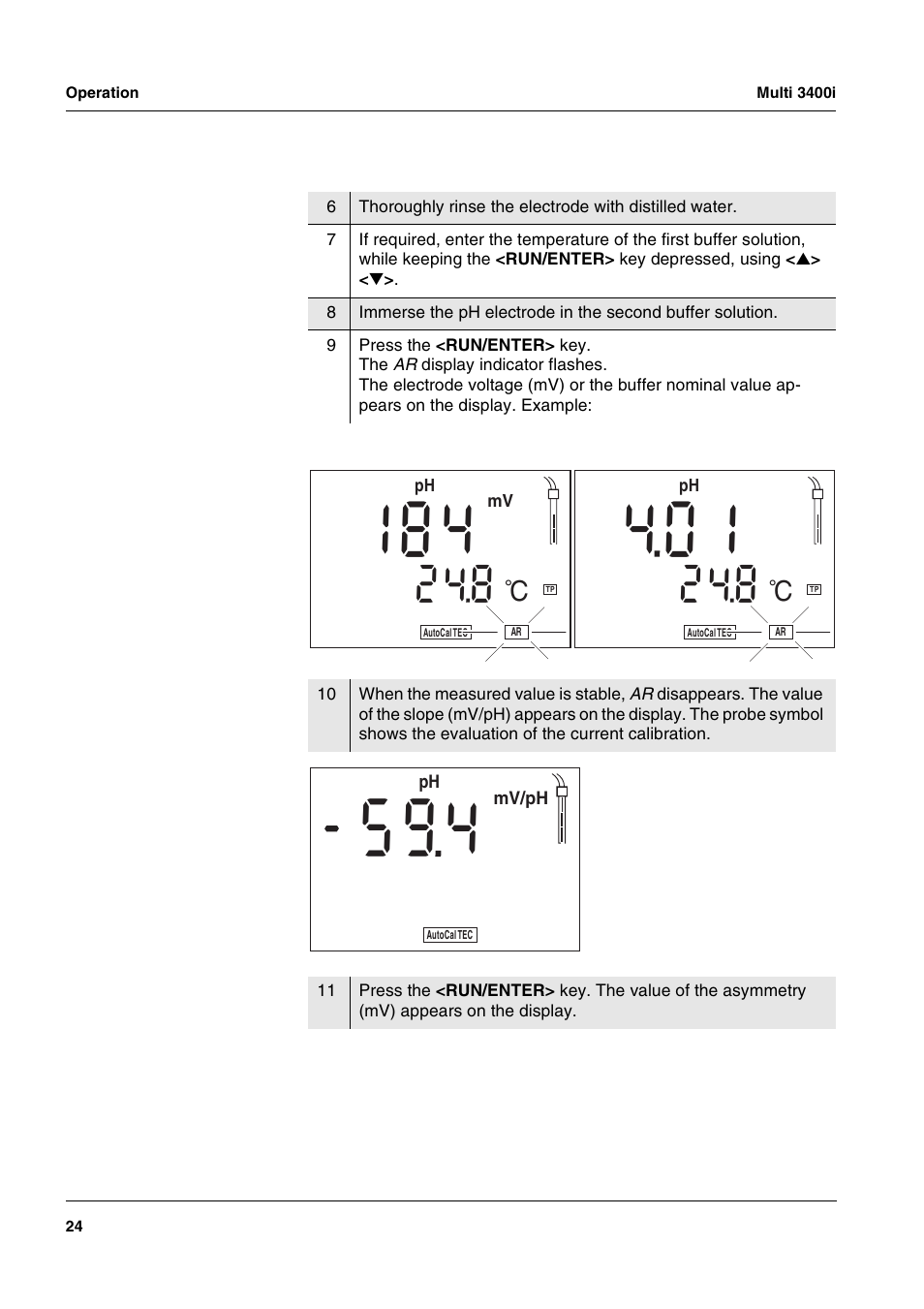 Ol s | Xylem MULTI 3400 MULTI-PARAMETER METERS User Manual | Page 24 / 85