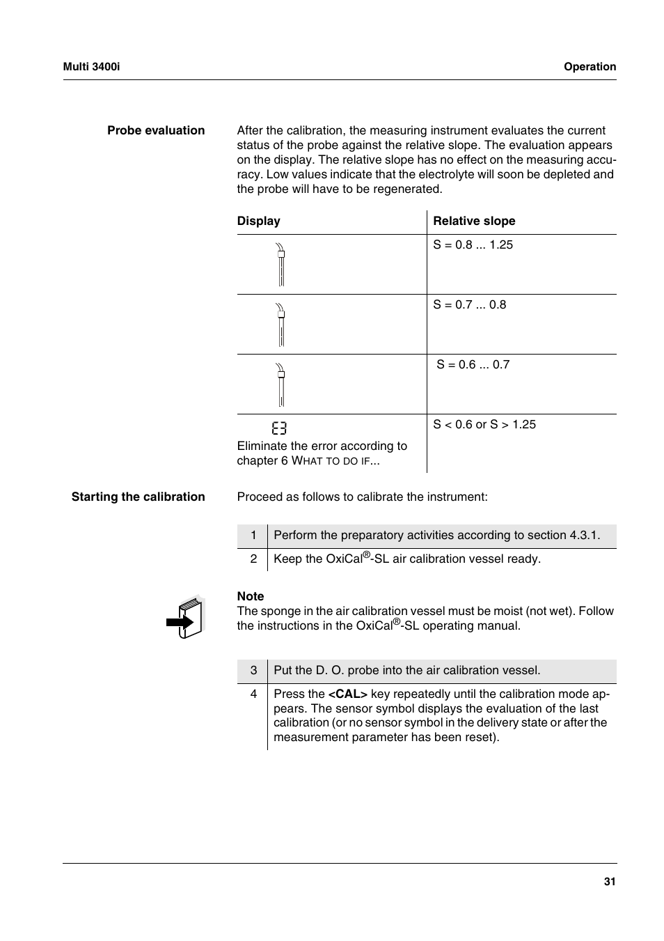 Xylem MULTI 3400 MULTI-PARAMETER METERS User Manual | Page 31 / 85