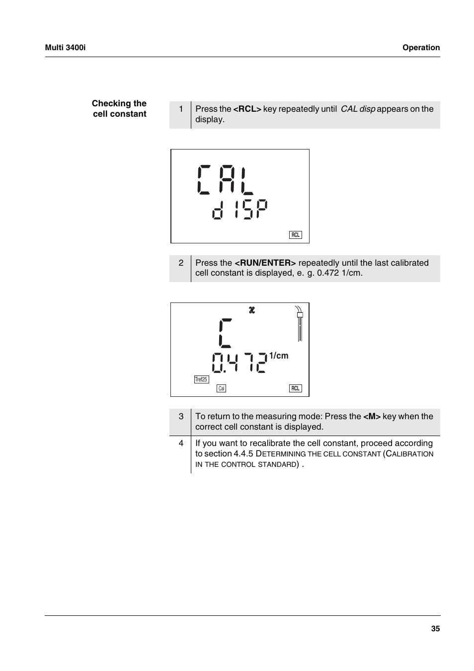 Pd s i | Xylem MULTI 3400 MULTI-PARAMETER METERS User Manual | Page 35 / 85