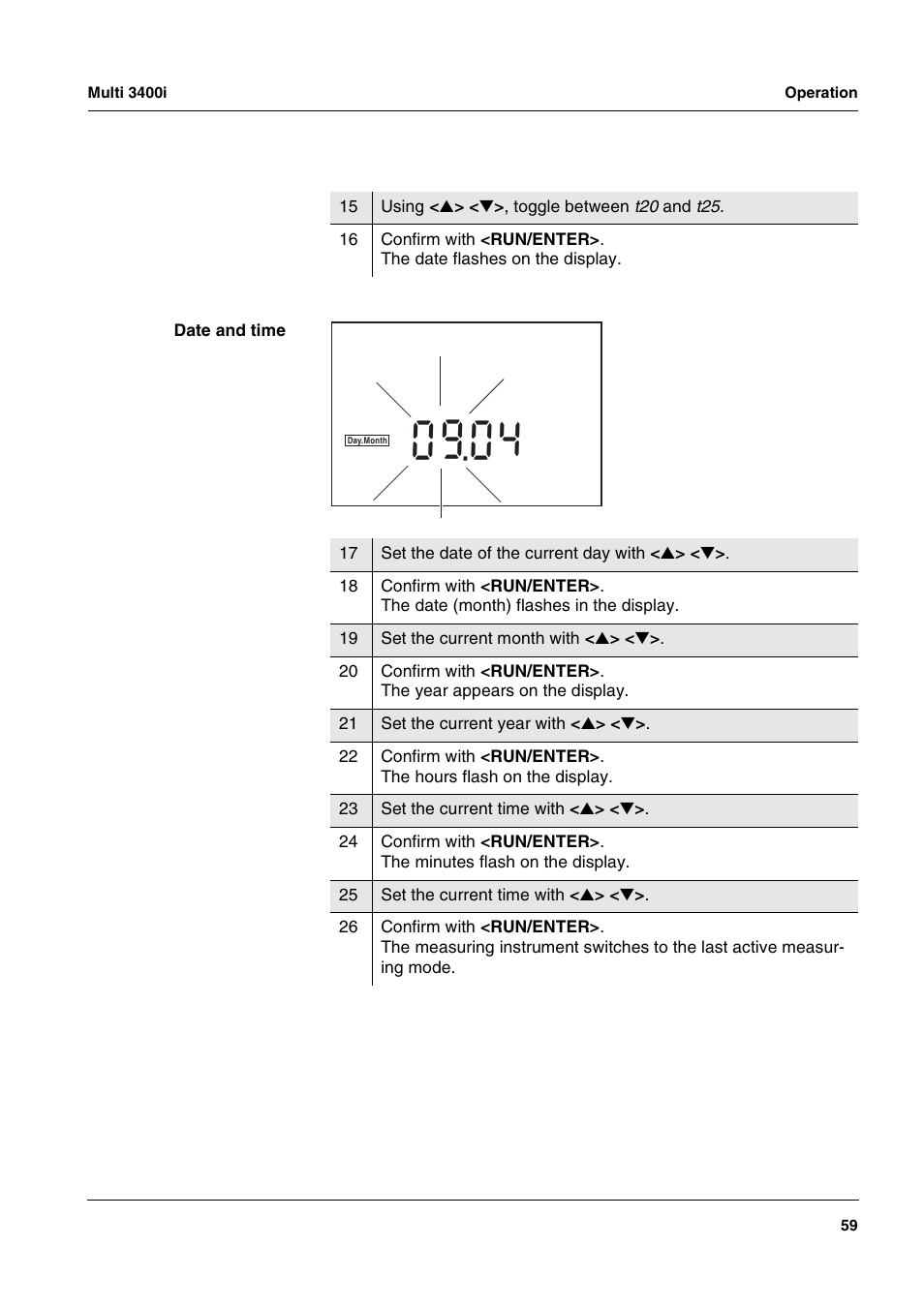 D i s | Xylem MULTI 3400 MULTI-PARAMETER METERS User Manual | Page 59 / 85