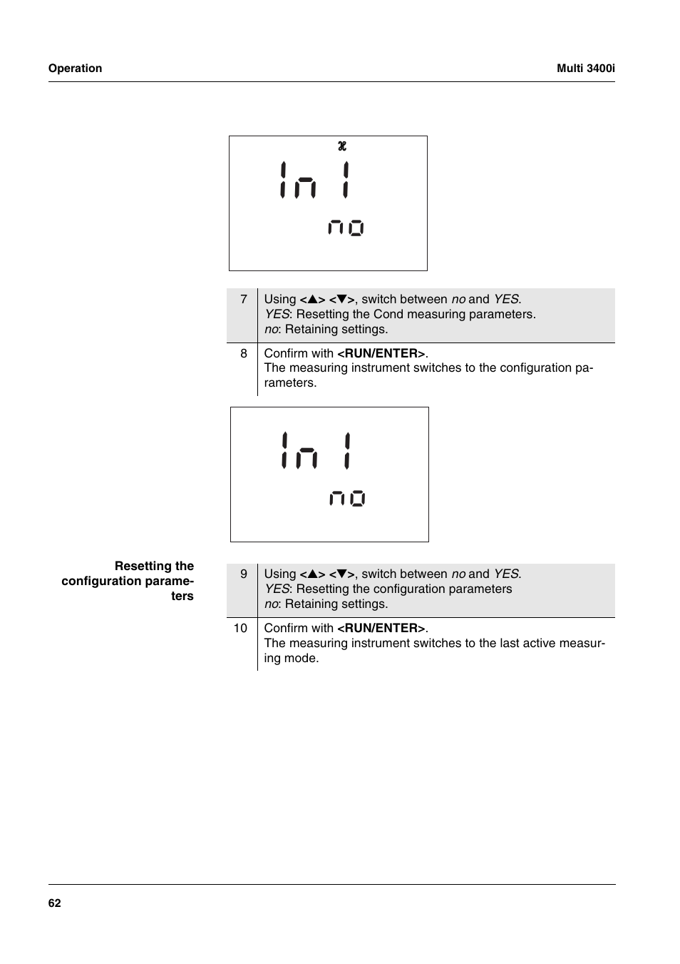 Xylem MULTI 3400 MULTI-PARAMETER METERS User Manual | Page 62 / 85