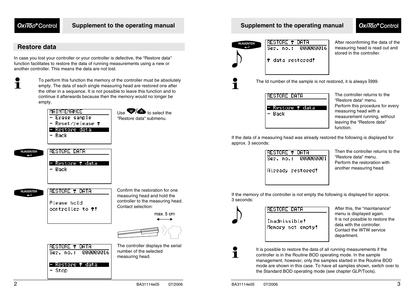 Xylem OxiTopIS OC100 User Manual | Page 100 / 103