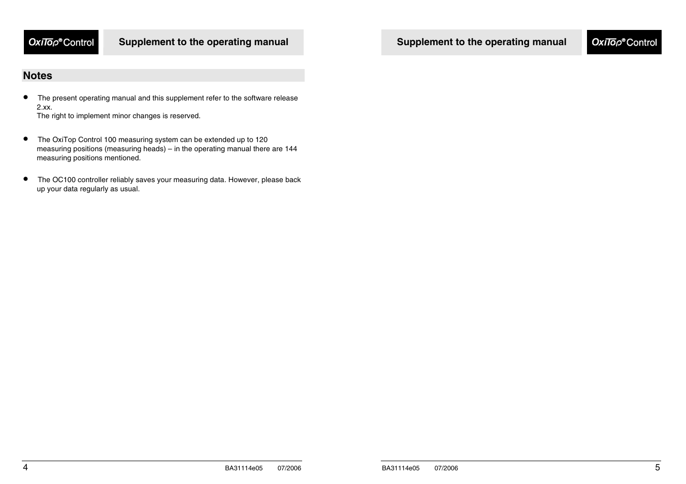 Xylem OxiTopIS OC100 User Manual | Page 102 / 103