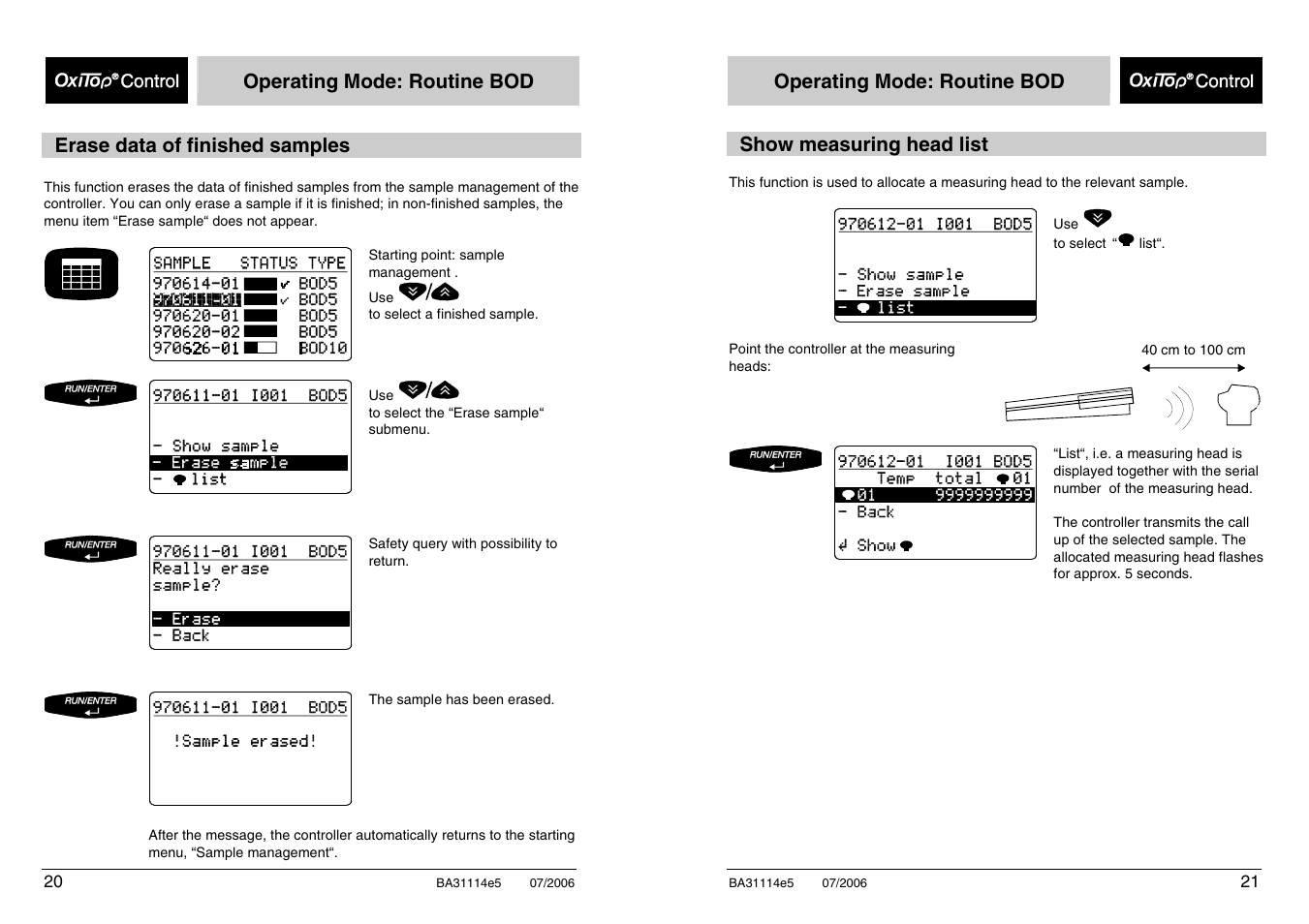 Xylem OxiTopIS OC100 User Manual | Page 20 / 103