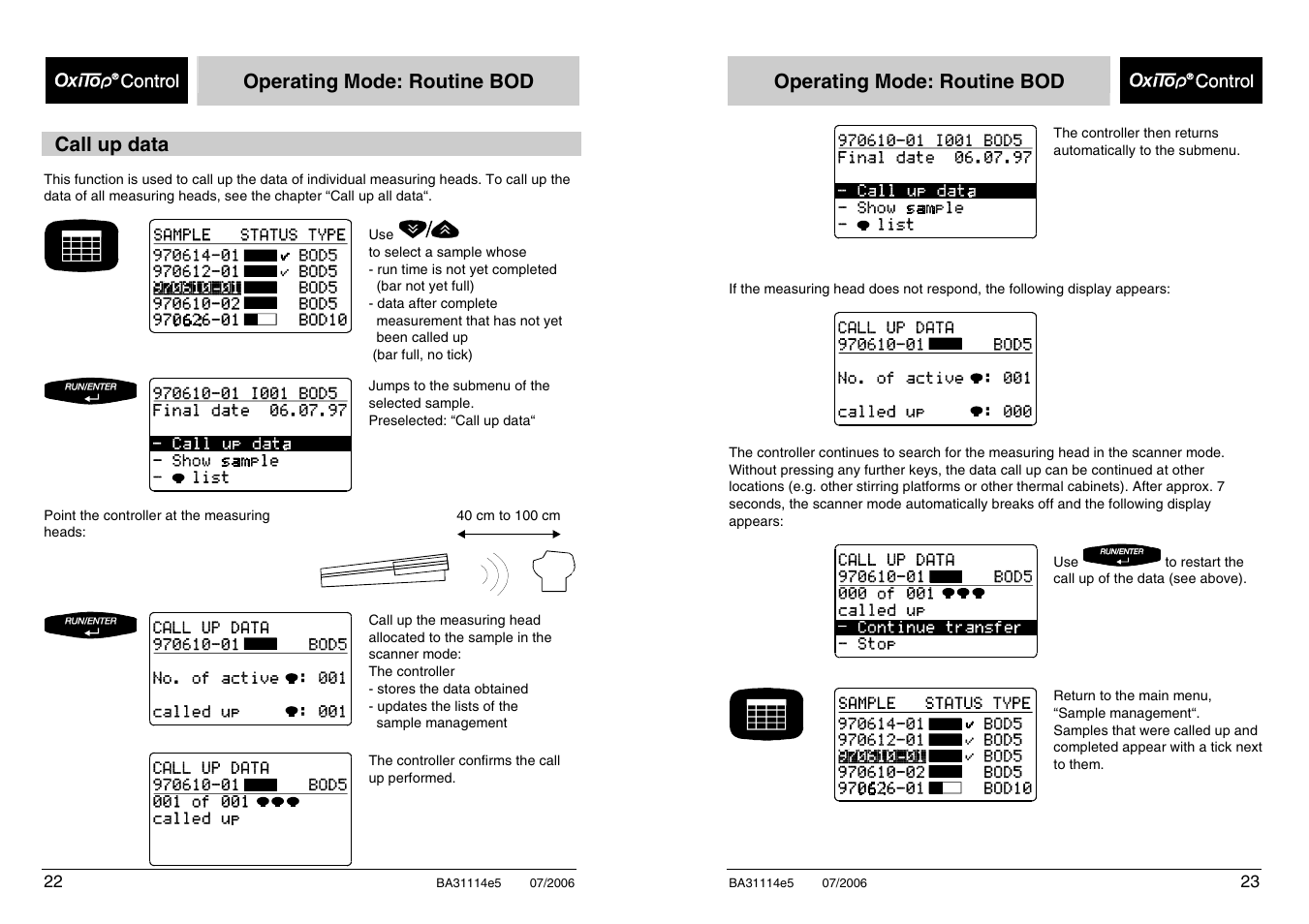 Xylem OxiTopIS OC100 User Manual | Page 22 / 103