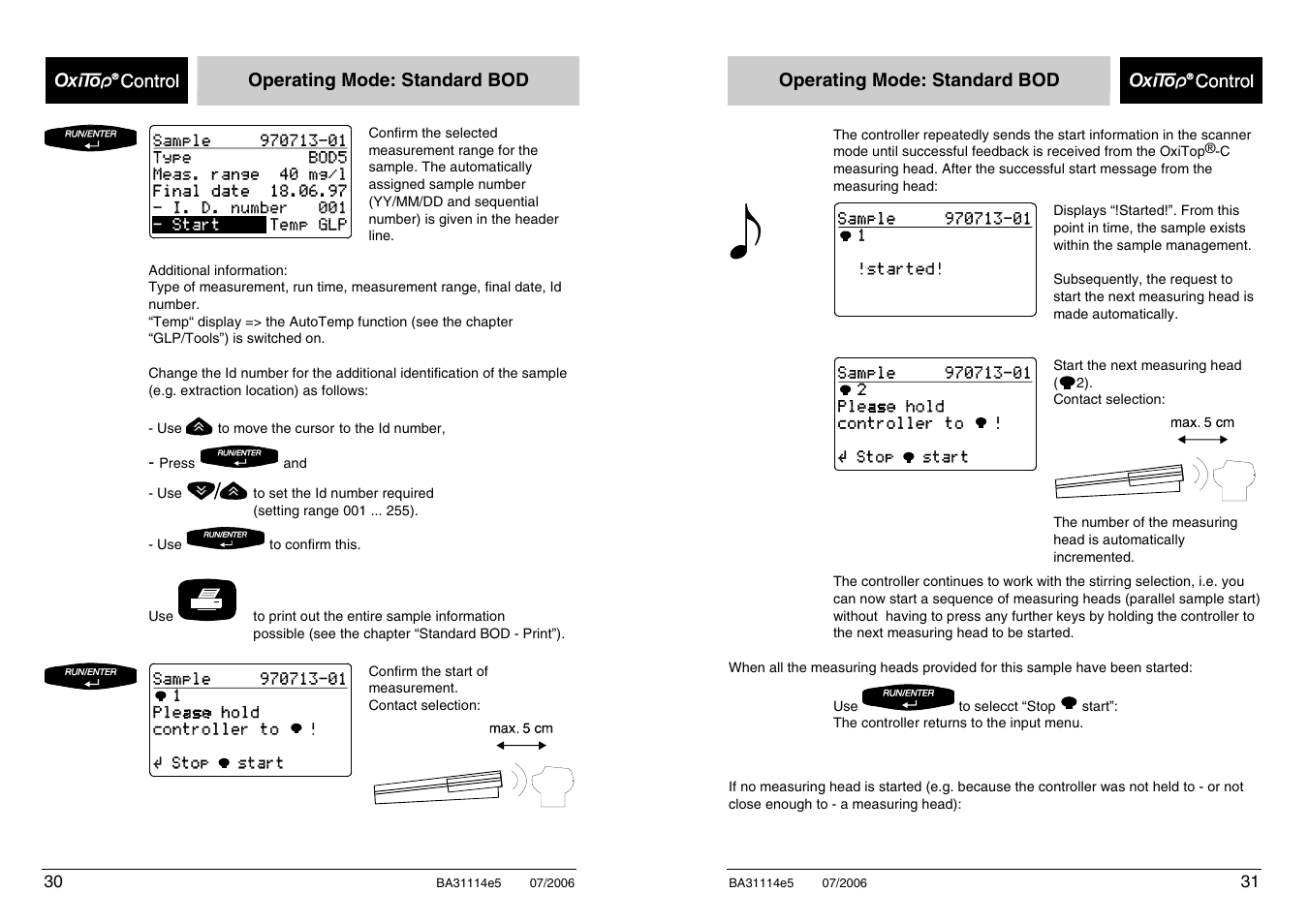 Xylem OxiTopIS OC100 User Manual | Page 31 / 103