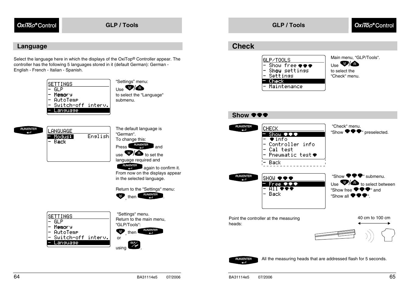 Check | Xylem OxiTopIS OC100 User Manual | Page 64 / 103