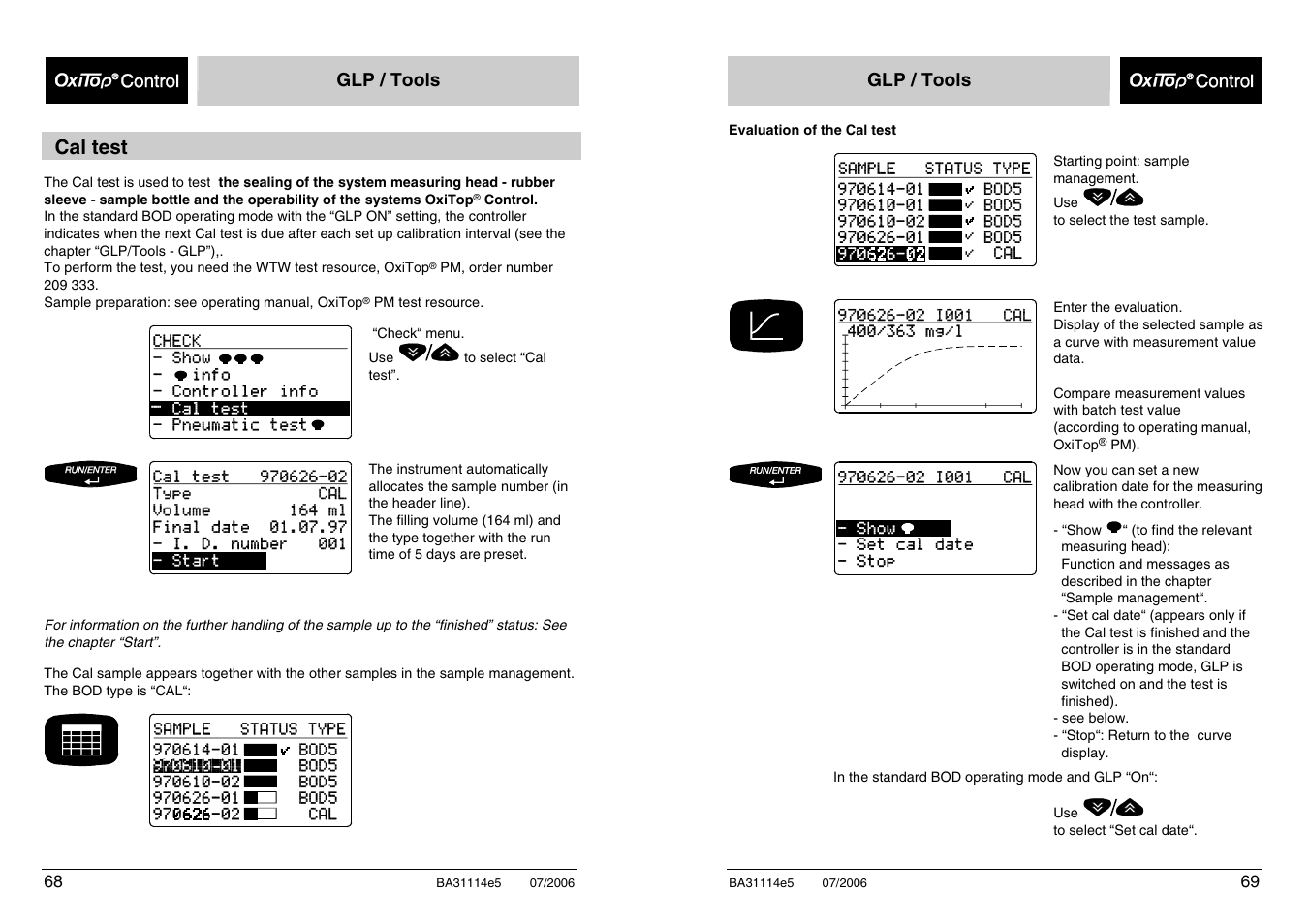 Xylem OxiTopIS OC100 User Manual | Page 68 / 103