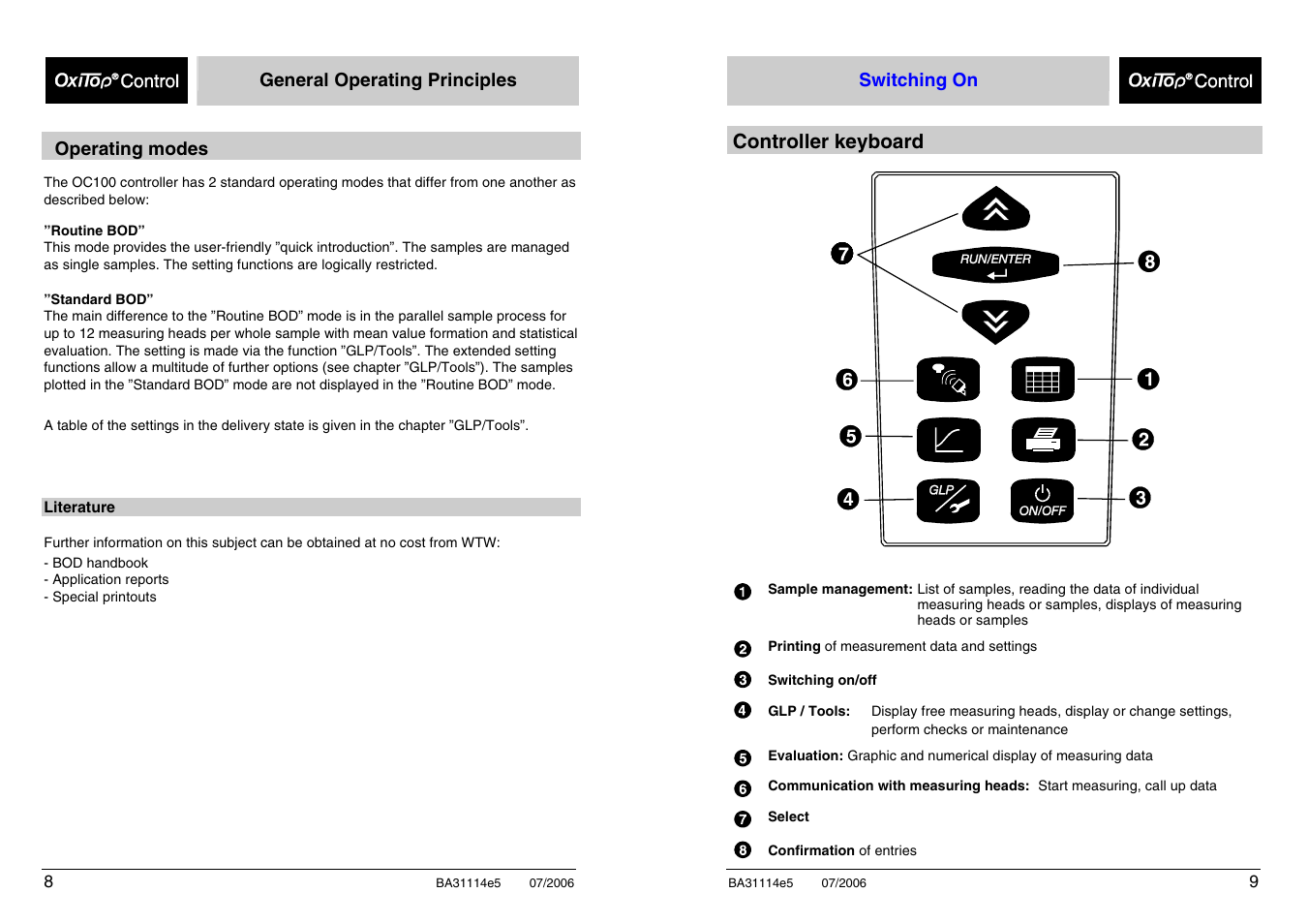 Xylem OxiTopIS OC100 User Manual | Page 9 / 103