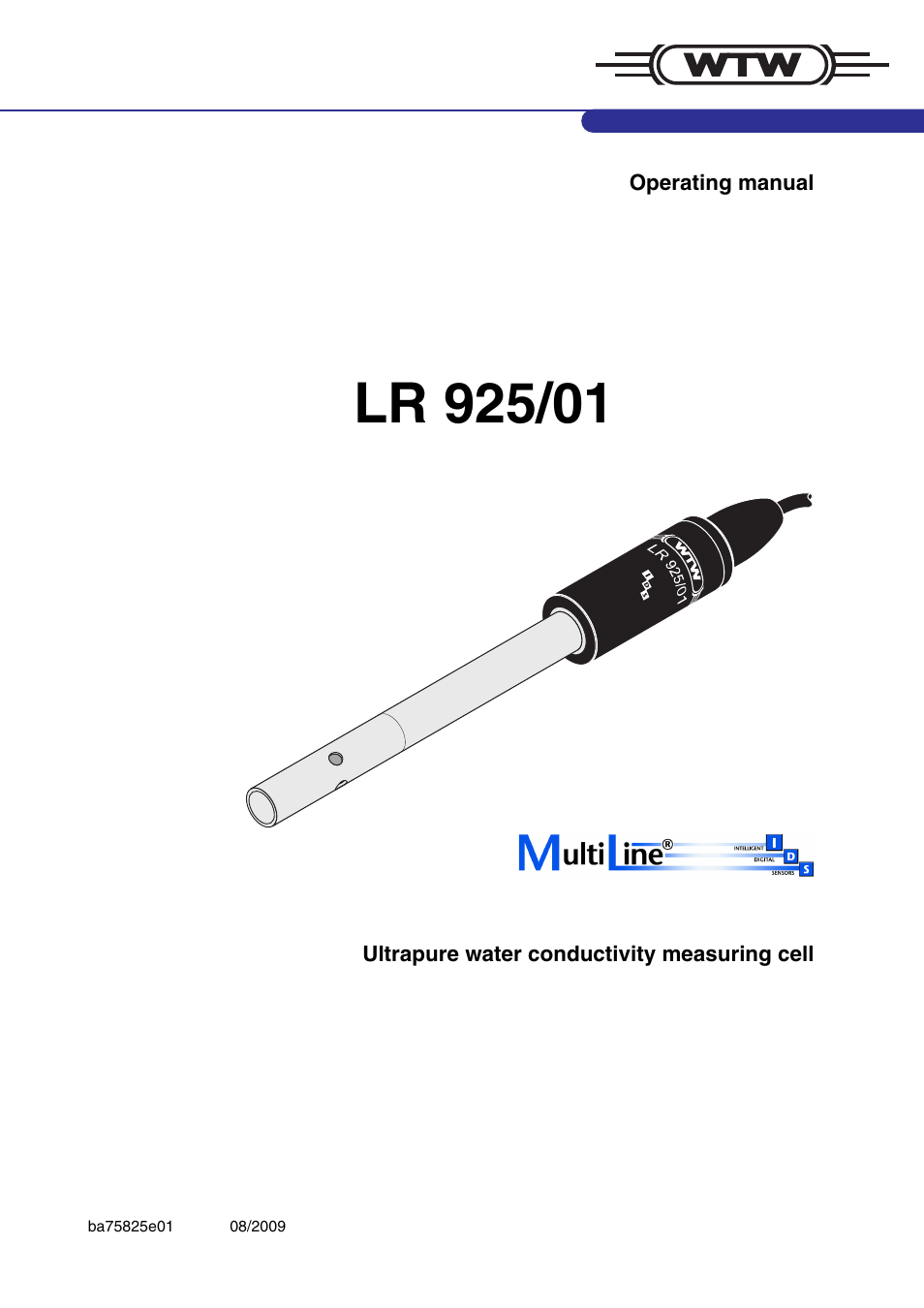 Xylem LR 925/01 User Manual | 8 pages