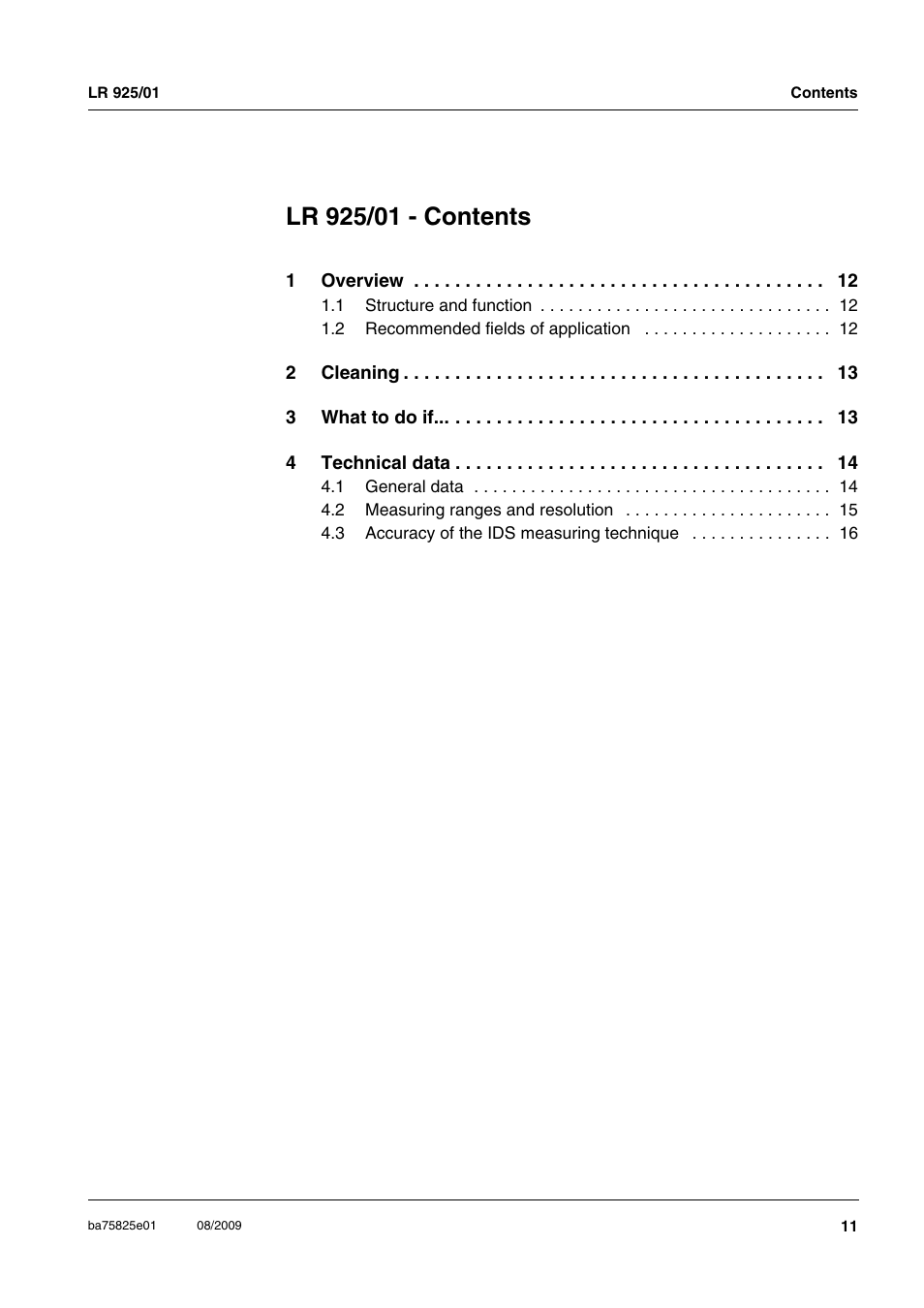 Xylem LR 925/01 User Manual | Page 3 / 8