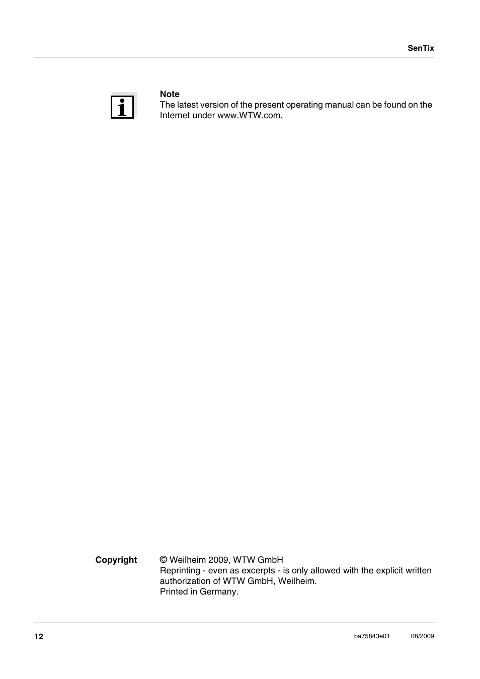 Xylem Sentix 980 User Manual | Page 2 / 10