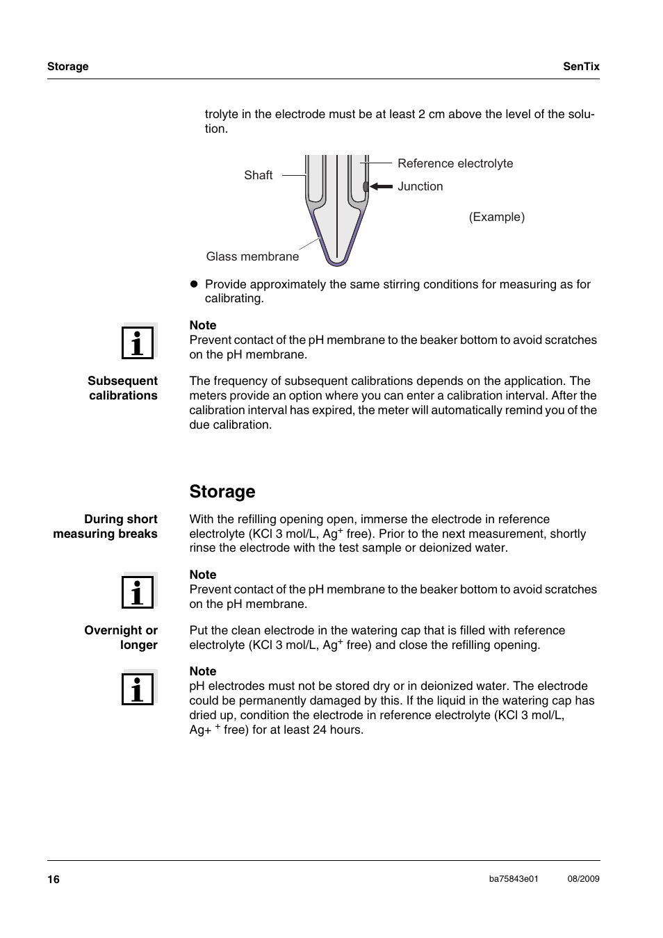 Storage | Xylem Sentix 980 User Manual | Page 6 / 10