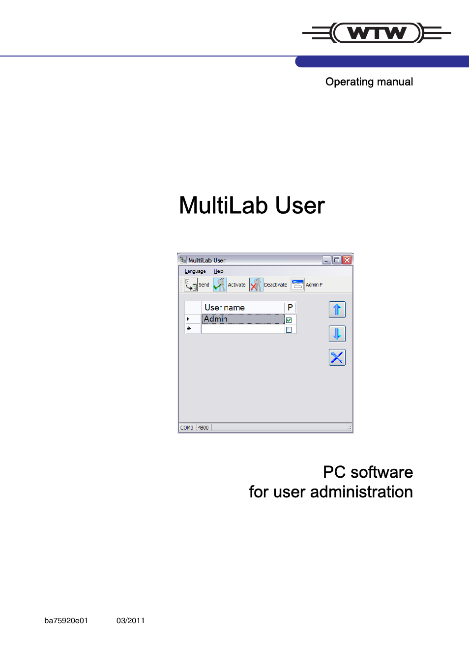 Xylem MultiLab User User Manual | 10 pages