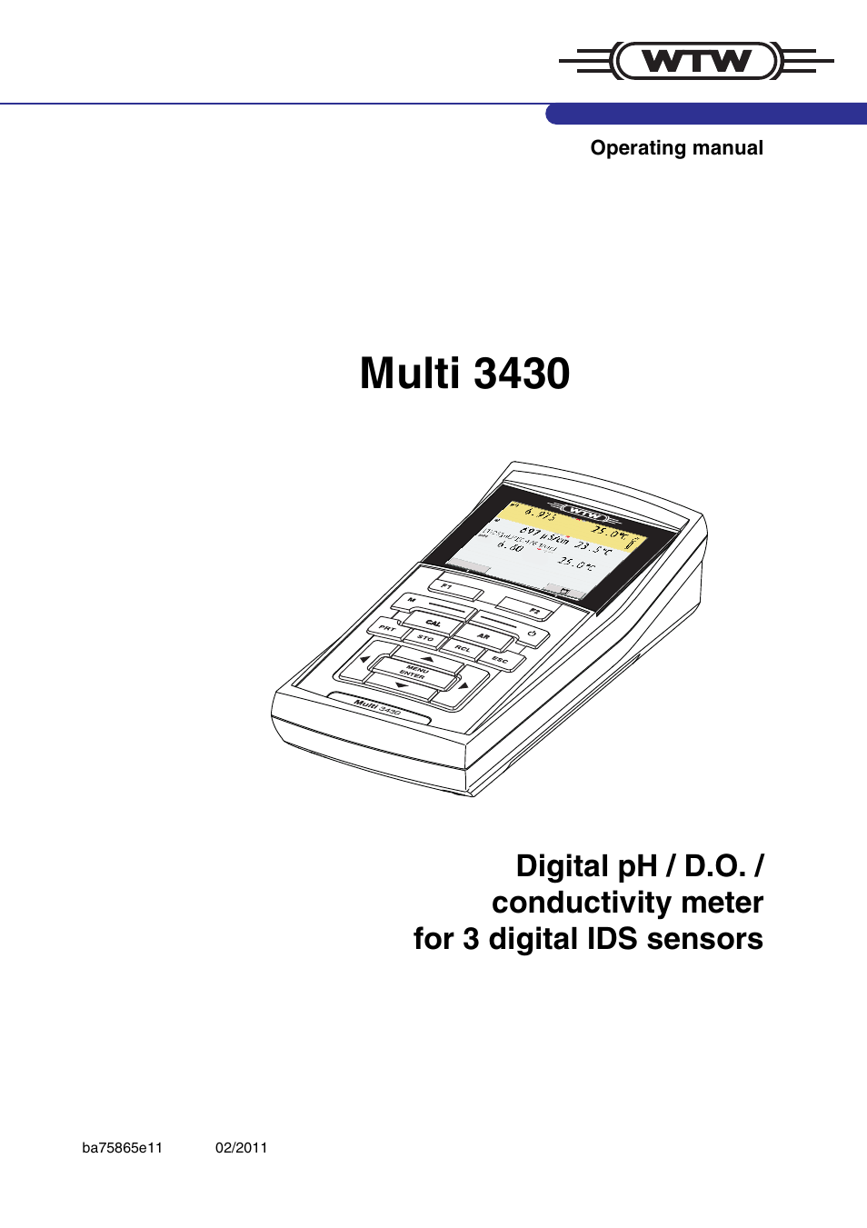 Xylem Multi 3430 User Manual | 118 pages