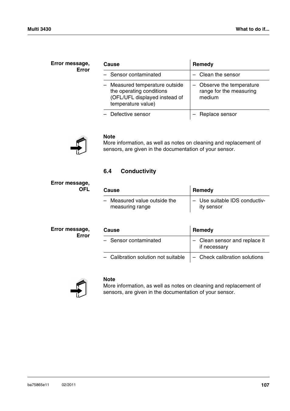 4 conductivity, Conductivity | Xylem Multi 3430 User Manual | Page 107 / 118