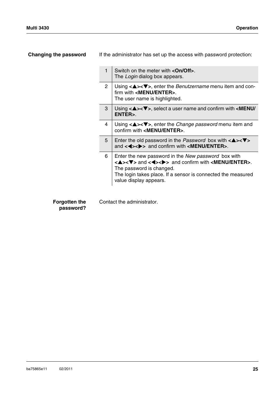 Xylem Multi 3430 User Manual | Page 25 / 118