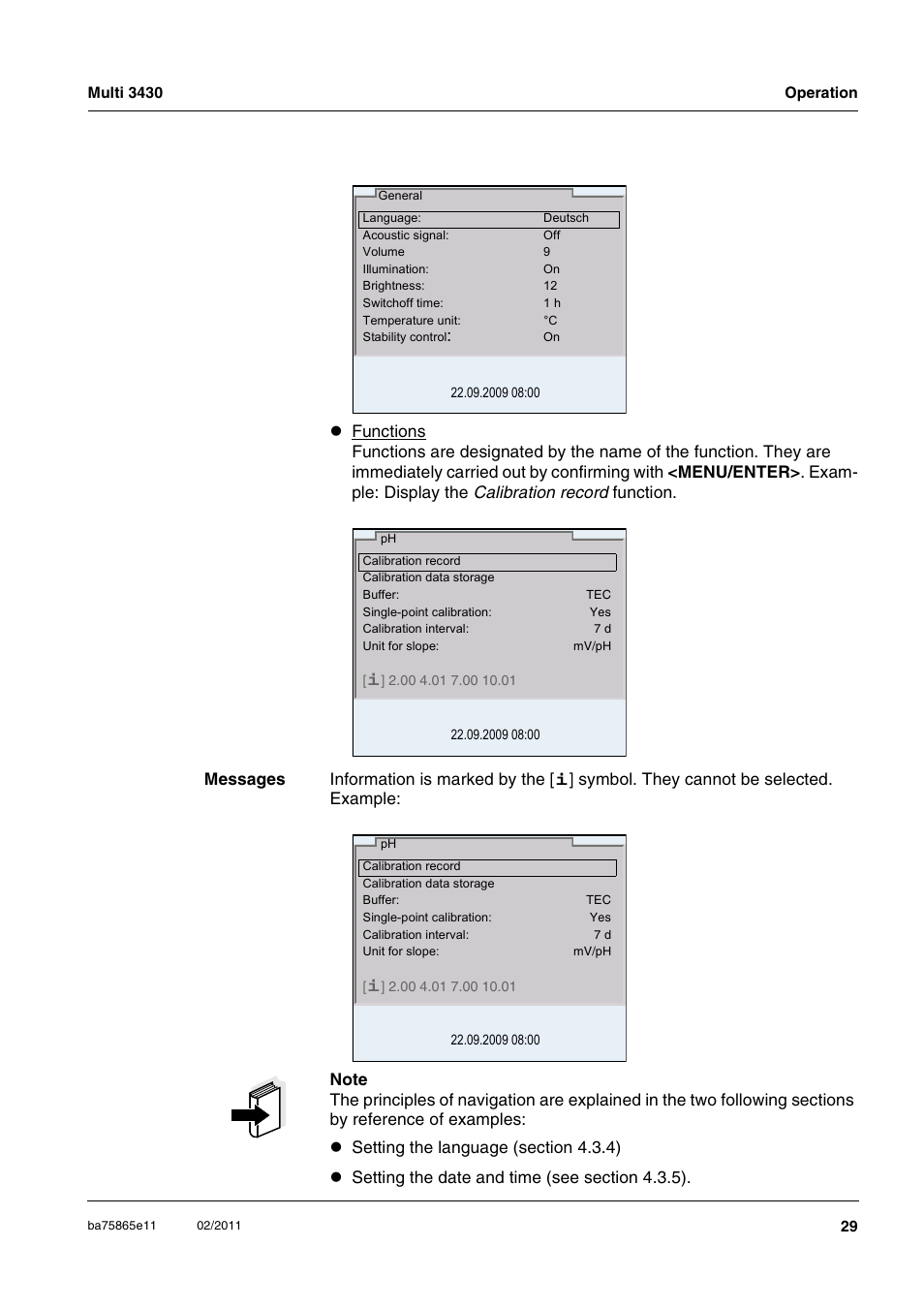 Xylem Multi 3430 User Manual | Page 29 / 118