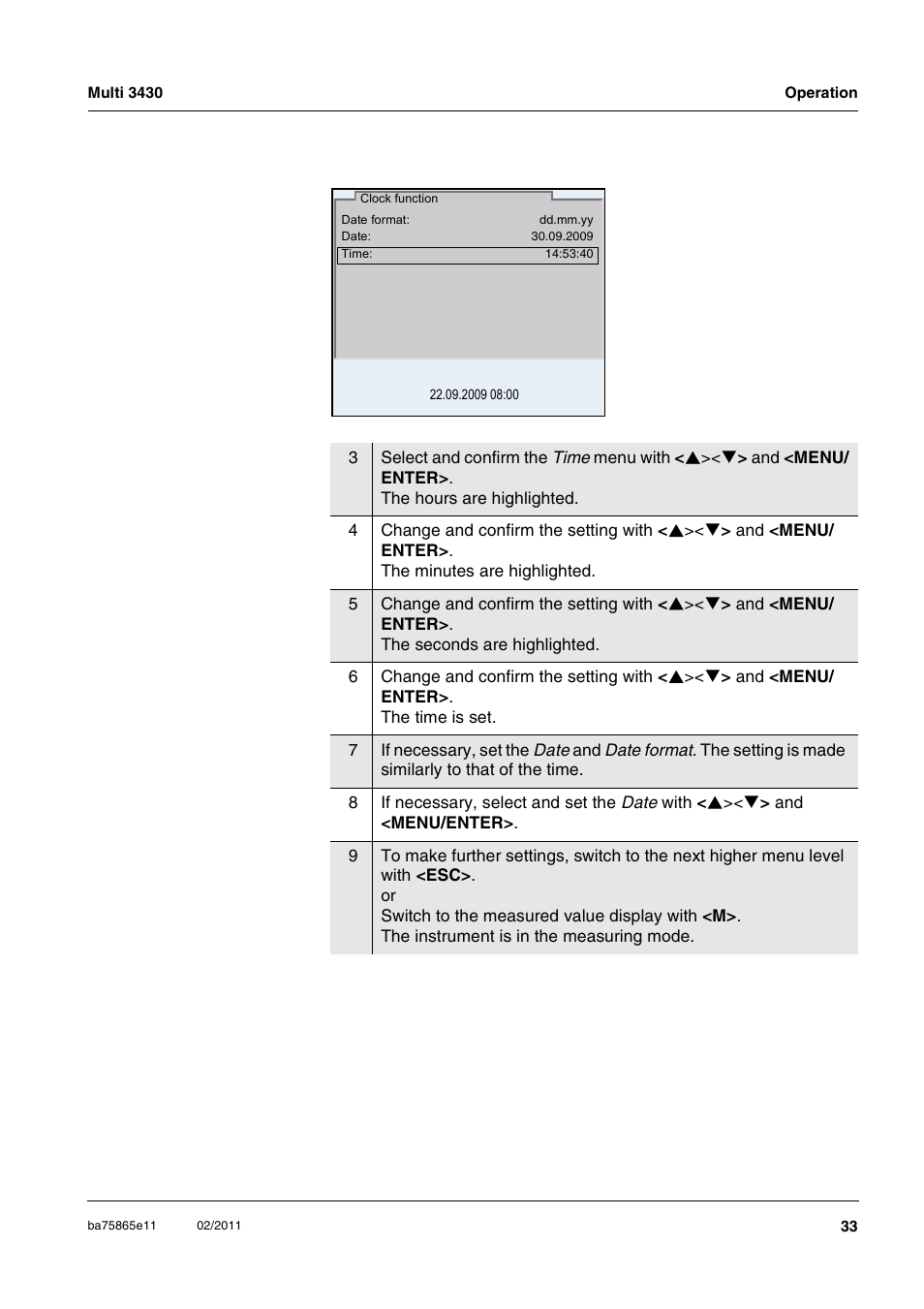 Xylem Multi 3430 User Manual | Page 33 / 118