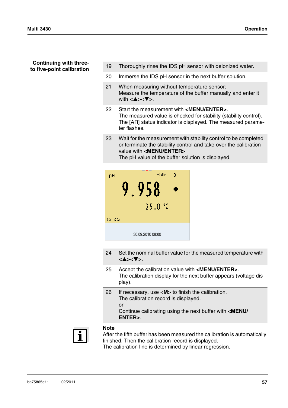 Xylem Multi 3430 User Manual | Page 57 / 118