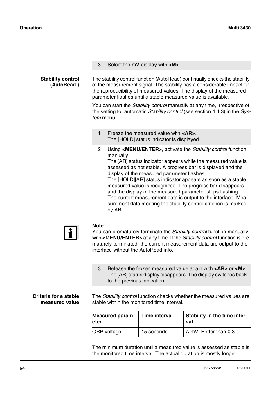 Xylem Multi 3430 User Manual | Page 64 / 118