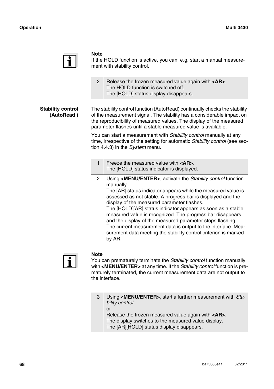 Xylem Multi 3430 User Manual | Page 68 / 118