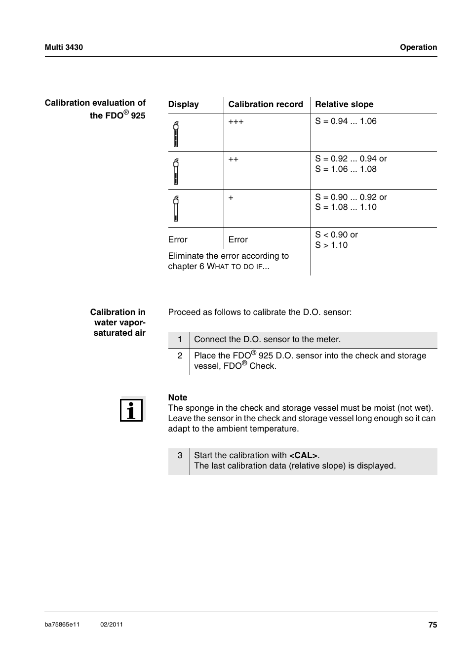 Xylem Multi 3430 User Manual | Page 75 / 118