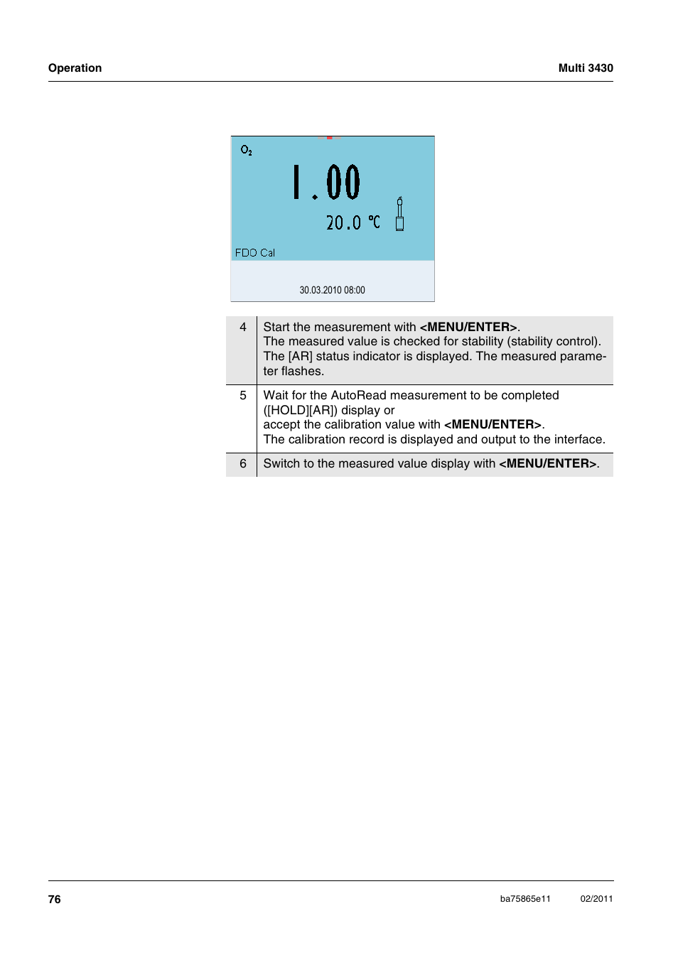 Xylem Multi 3430 User Manual | Page 76 / 118