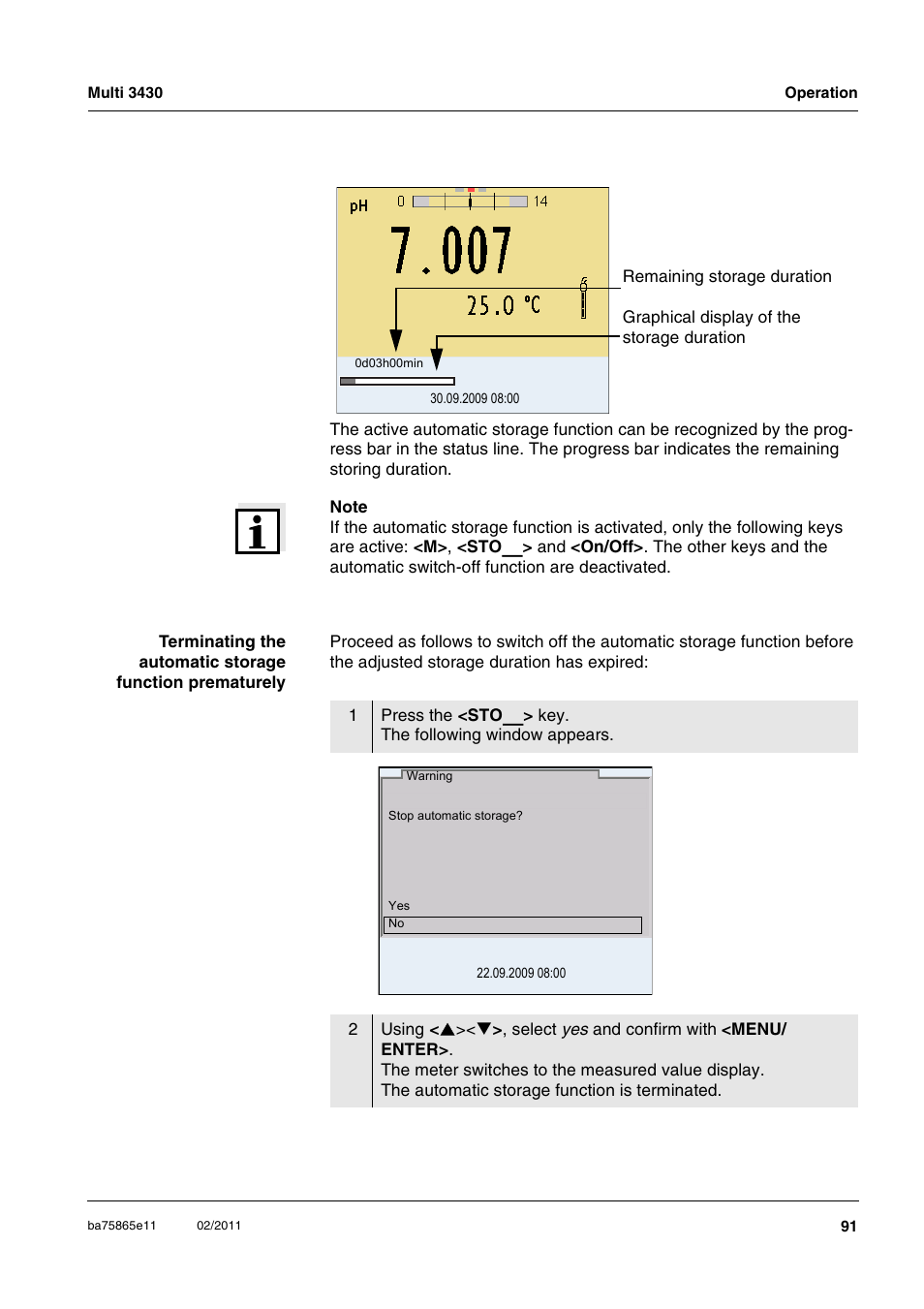 Xylem Multi 3430 User Manual | Page 91 / 118